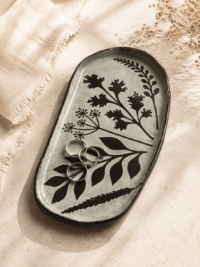 Winter Fern Trinket Dish